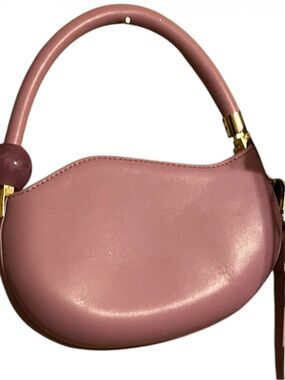 Nellie Bianco Women's Pink Crescent Top-Handle Bag - Stylish Everyday Carry